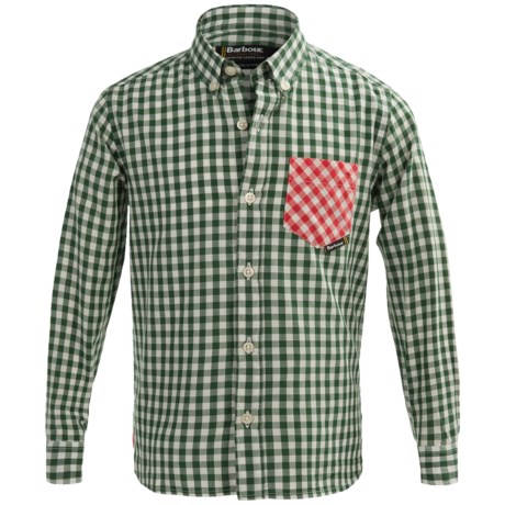 62%OFF ボーイのカジュアルシャツ バーバーボタンフロントコットンシャツ - ロングスリーブ（男の子用） Barbour Button Front Cotton Shirt - Long Sleeve (For Boys)